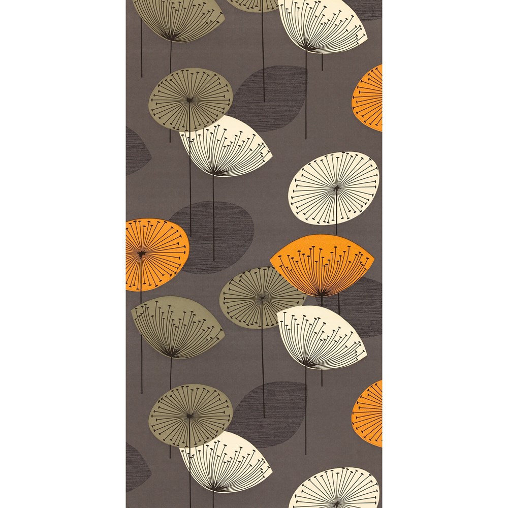 Dandelion Clocks Wallpaper 103 by Sanderson in Slate Grey